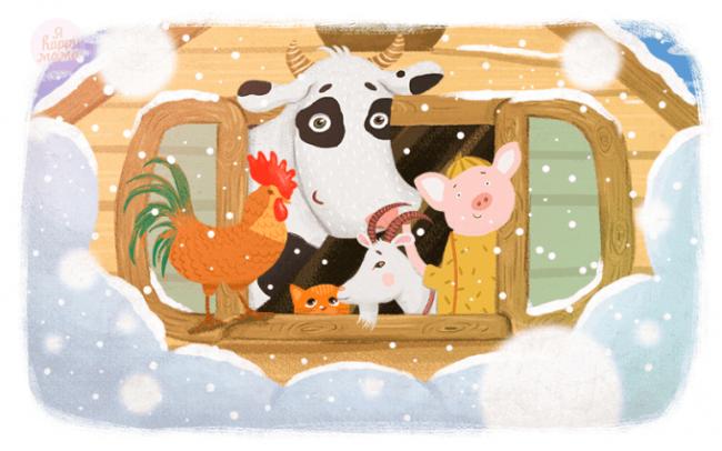 Сказка Зимовье зверей